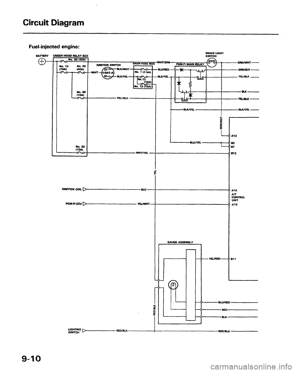 HONDA PRELUDE 1991  Service Repair Manual 