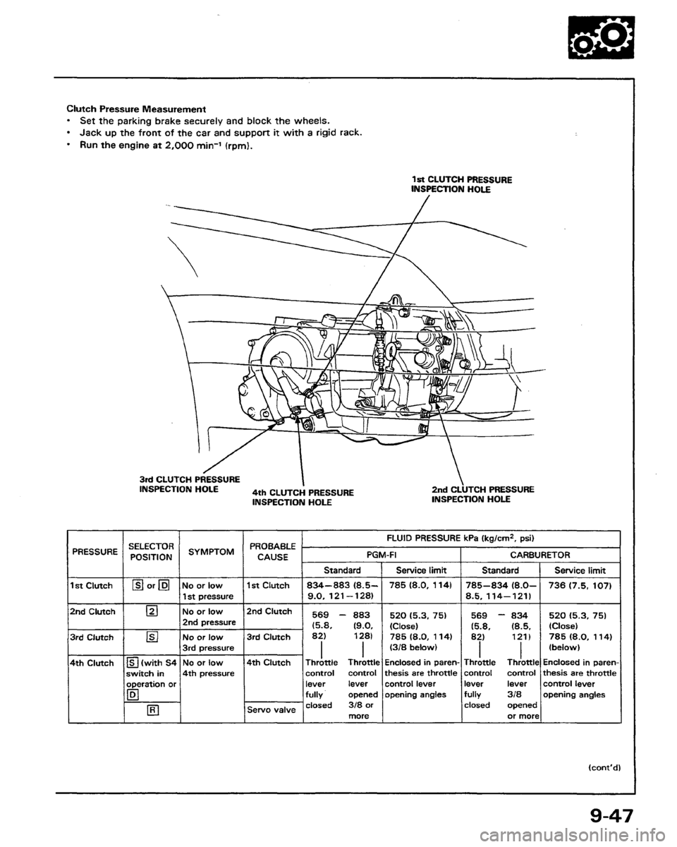 HONDA PRELUDE 1991  Service Repair Manual 