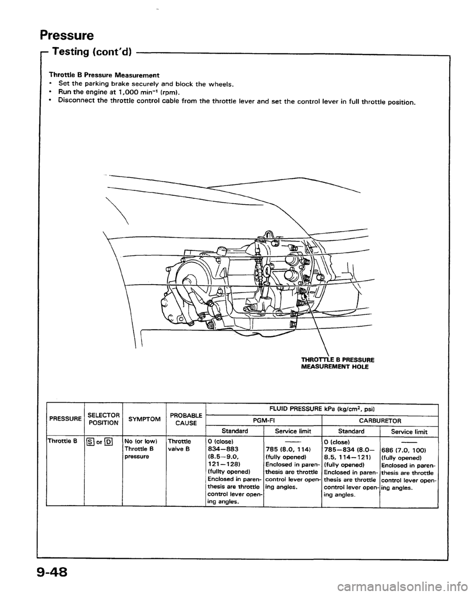 HONDA PRELUDE 1991  Service Repair Manual 