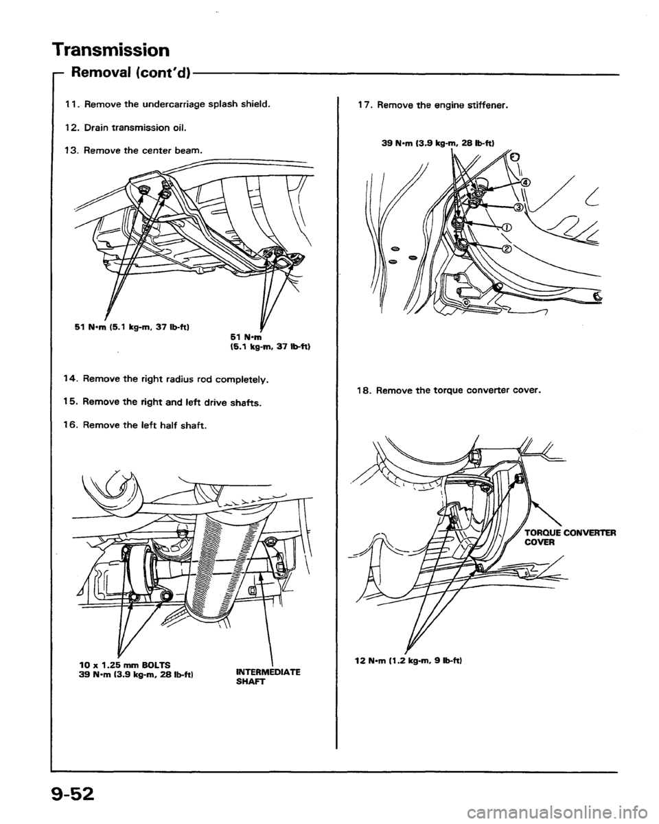 HONDA PRELUDE 1991  Service Repair Manual 