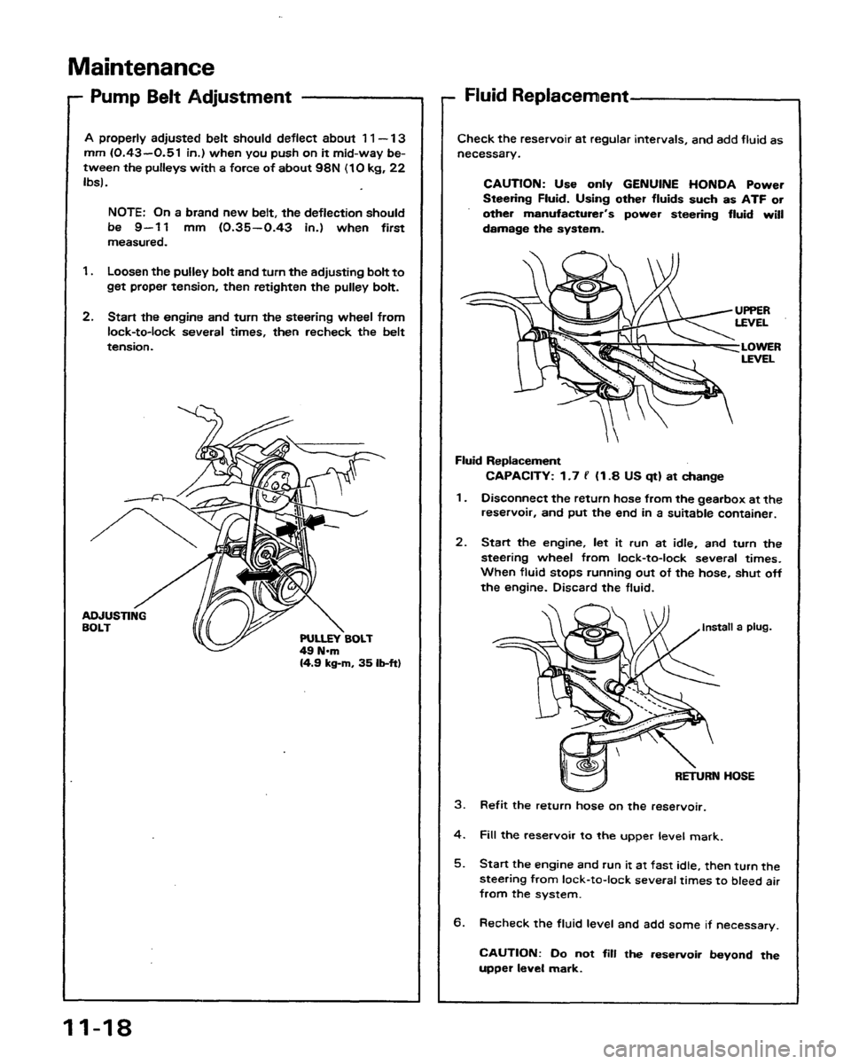 HONDA PRELUDE 1991  Service Repair Manual 
