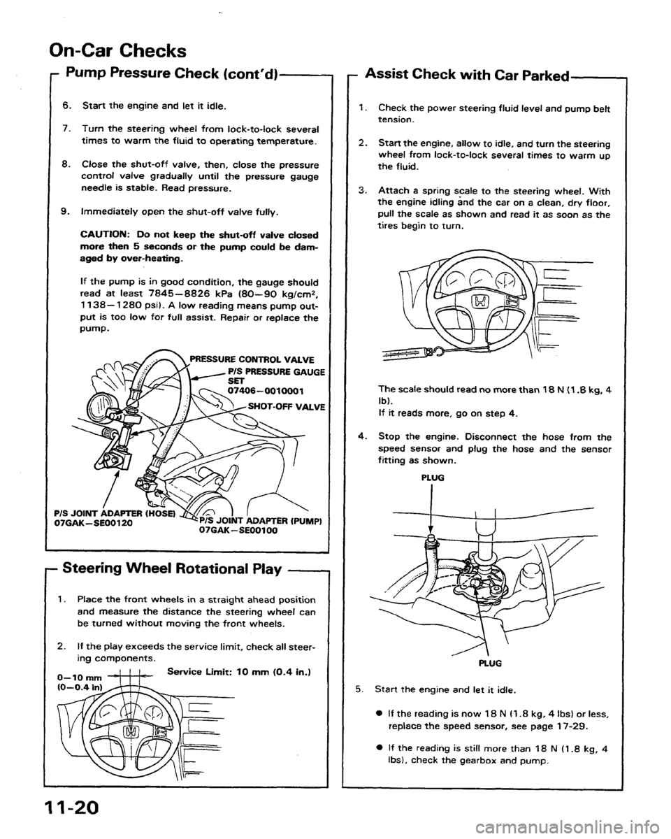 HONDA PRELUDE 1991  Service Repair Manual 
