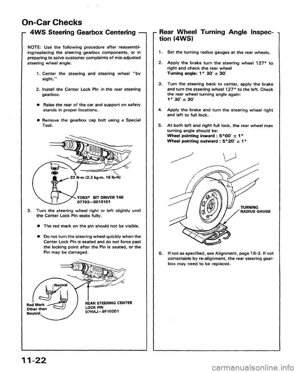 HONDA PRELUDE 1991  Service Repair Manual 