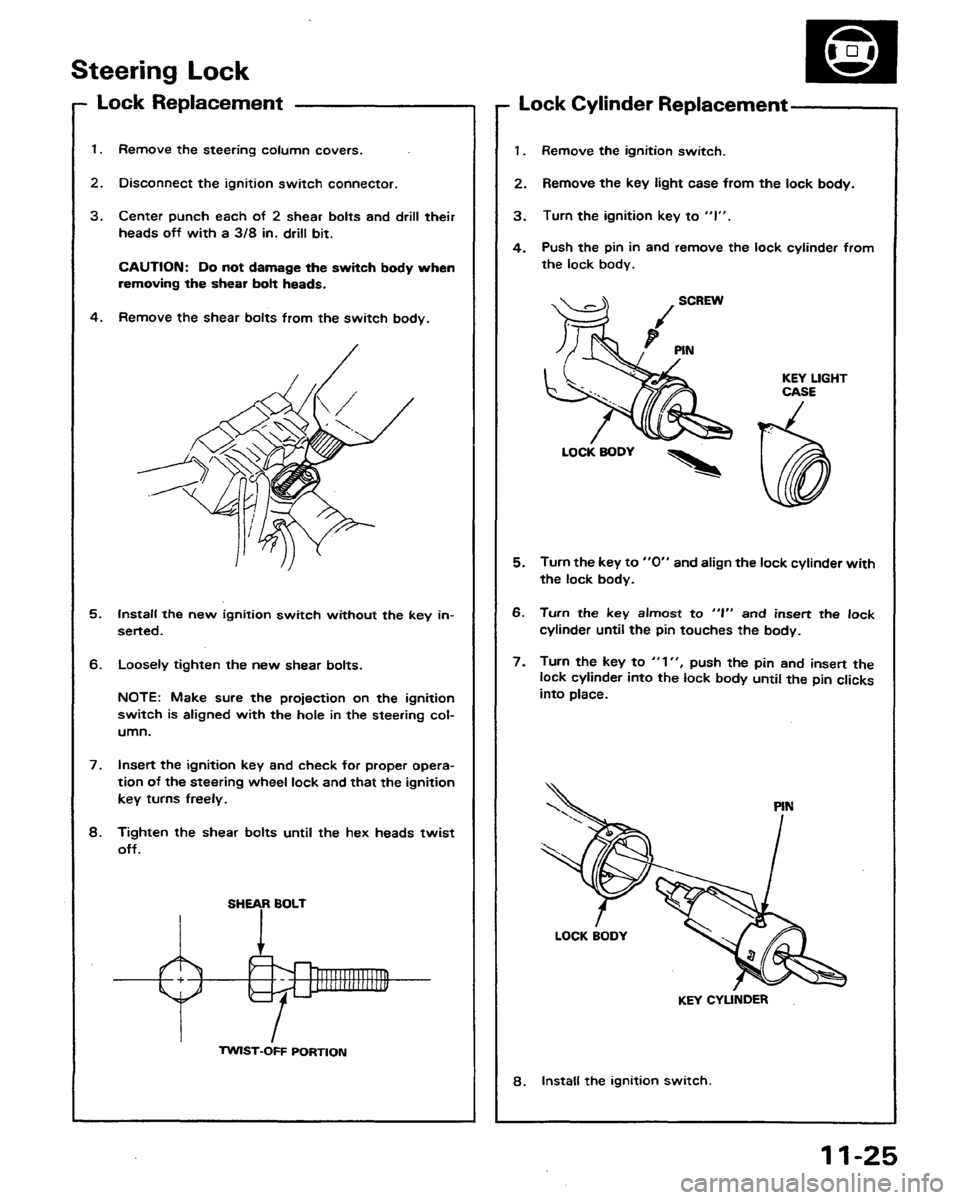 HONDA PRELUDE 1991  Service Repair Manual 