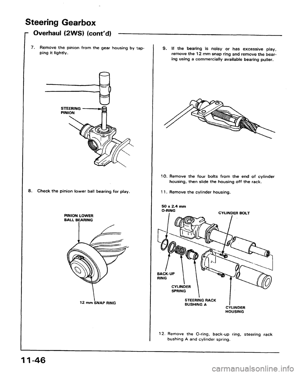 HONDA PRELUDE 1991  Service Repair Manual 