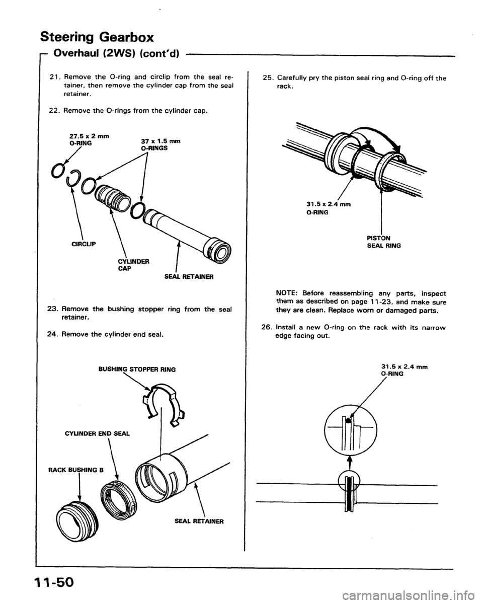 HONDA PRELUDE 1991  Service Repair Manual 