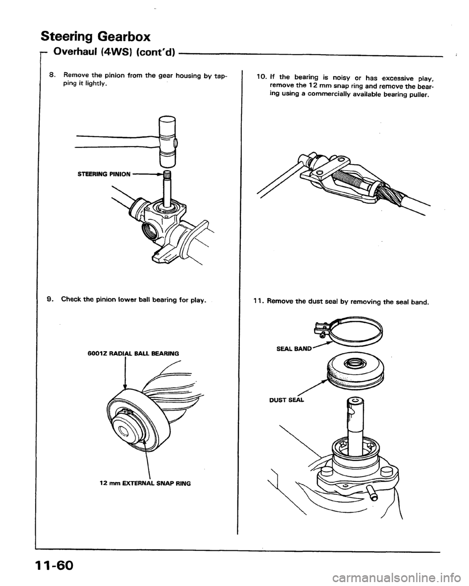HONDA PRELUDE 1991  Service Repair Manual 