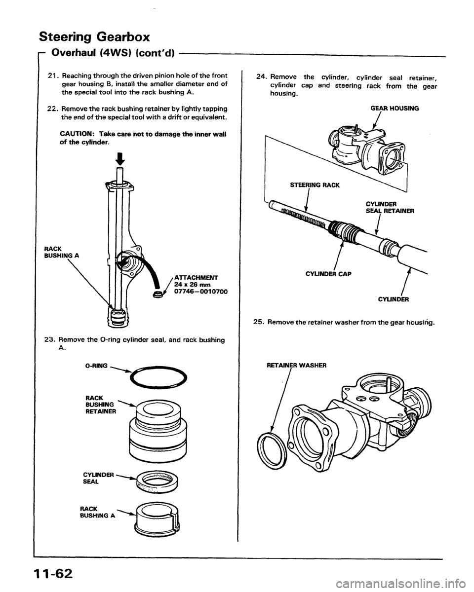 HONDA PRELUDE 1991  Service Repair Manual 