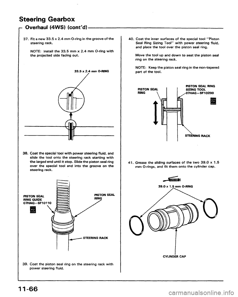 HONDA PRELUDE 1991  Service Repair Manual 