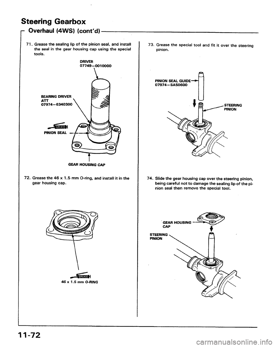 HONDA PRELUDE 1991  Service Repair Manual 