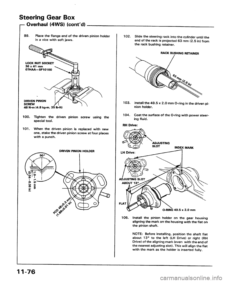 HONDA PRELUDE 1991  Service Repair Manual 