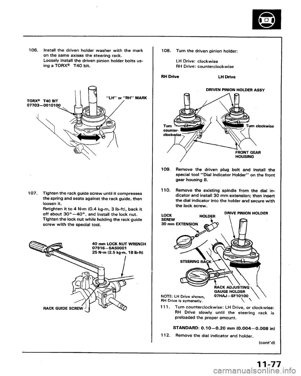 HONDA PRELUDE 1991  Service Repair Manual 