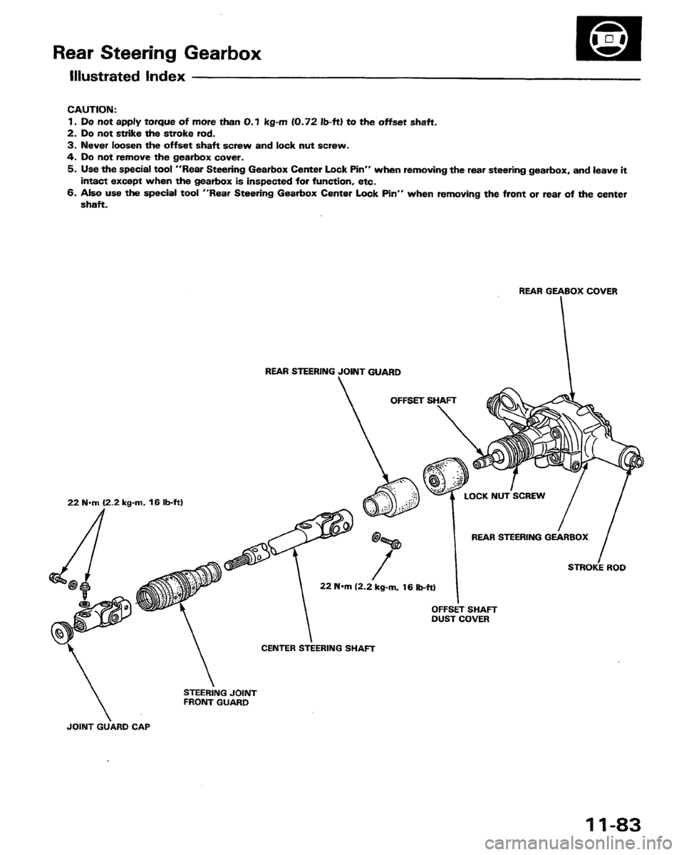 HONDA PRELUDE 1991  Service Repair Manual 