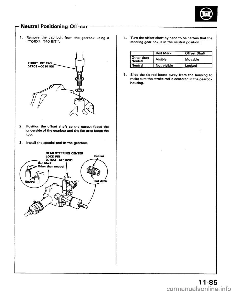 HONDA PRELUDE 1991  Service Repair Manual 