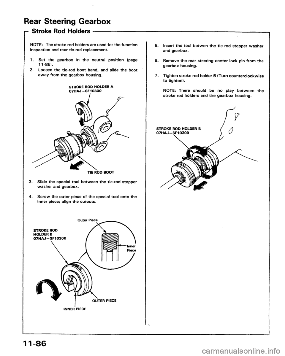 HONDA PRELUDE 1991  Service Repair Manual 