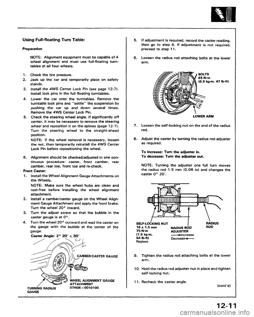 HONDA PRELUDE 1991  Service Repair Manual 