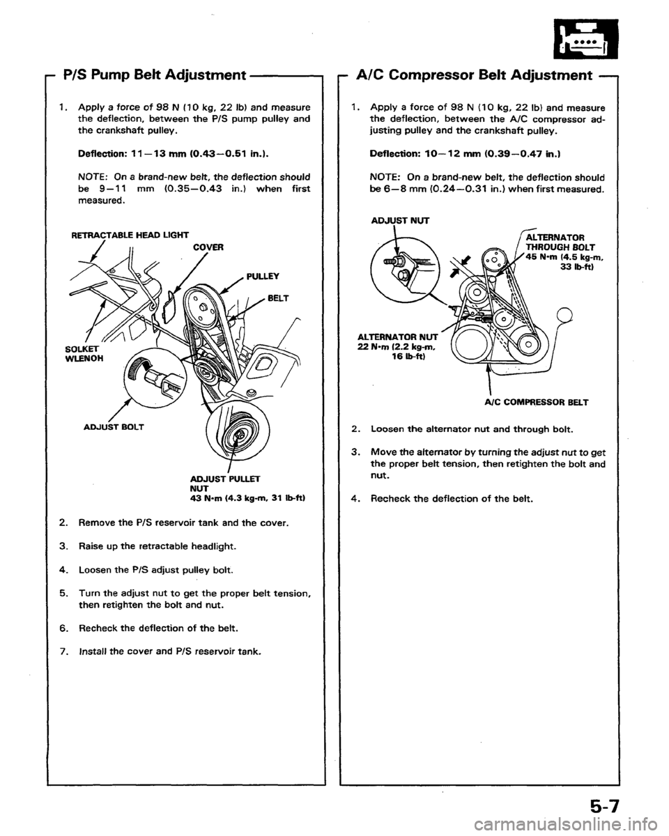 HONDA PRELUDE 1991  Service Repair Manual 