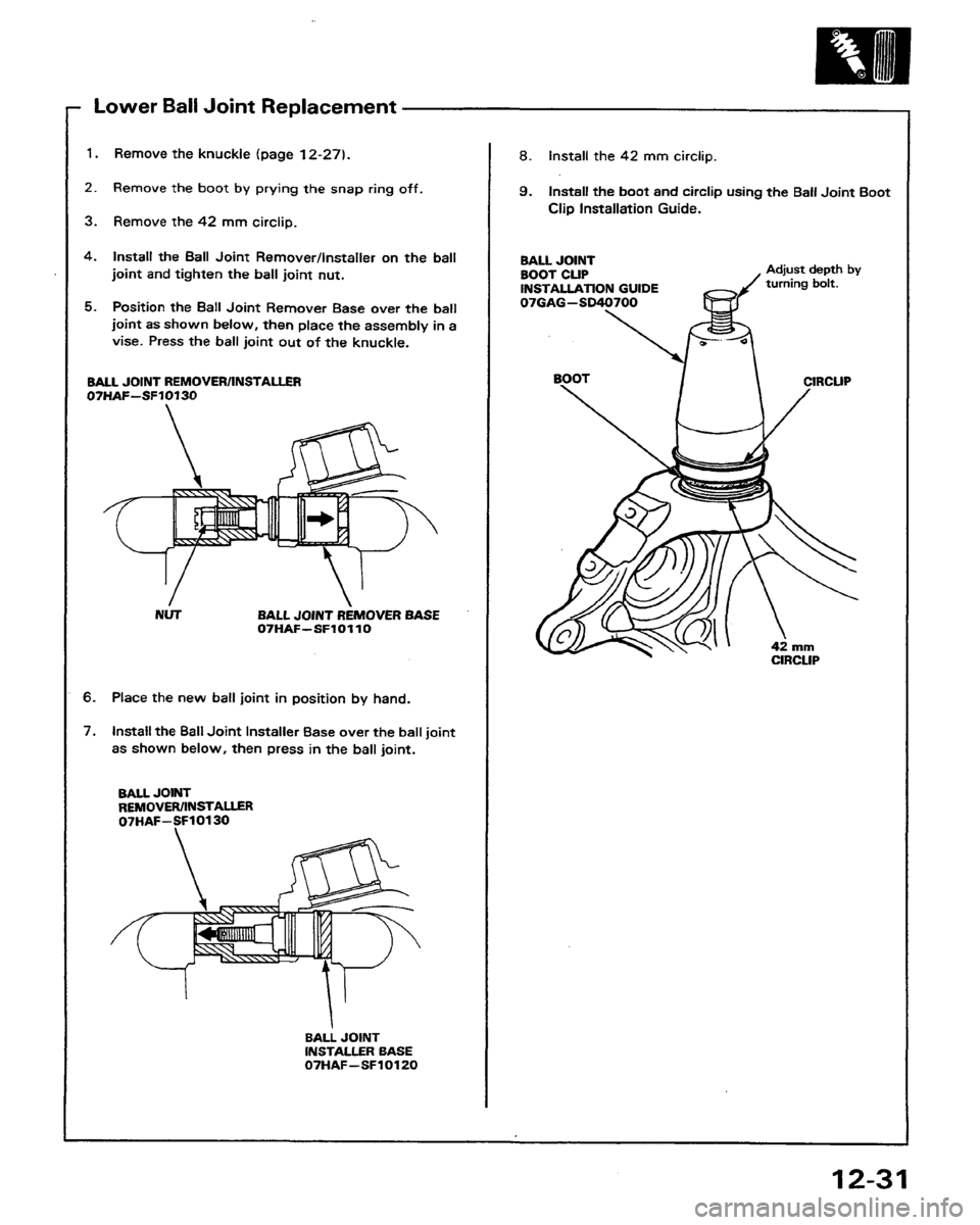 HONDA PRELUDE 1991  Service Repair Manual 