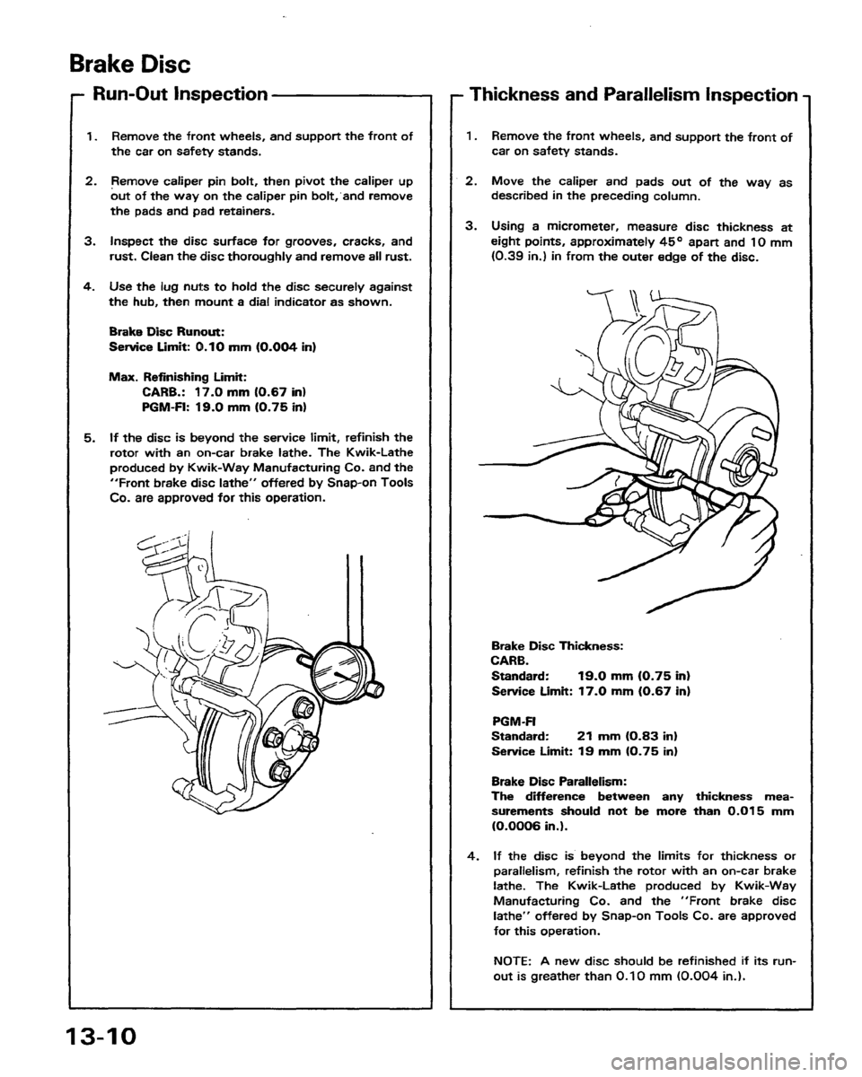 HONDA PRELUDE 1991  Service Repair Manual 