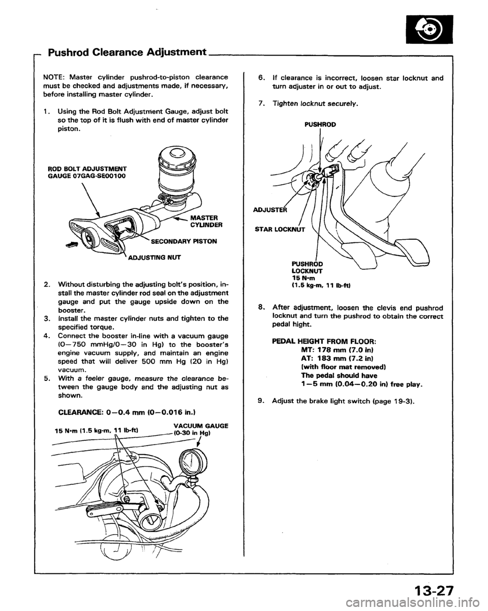 HONDA PRELUDE 1991  Service Repair Manual 