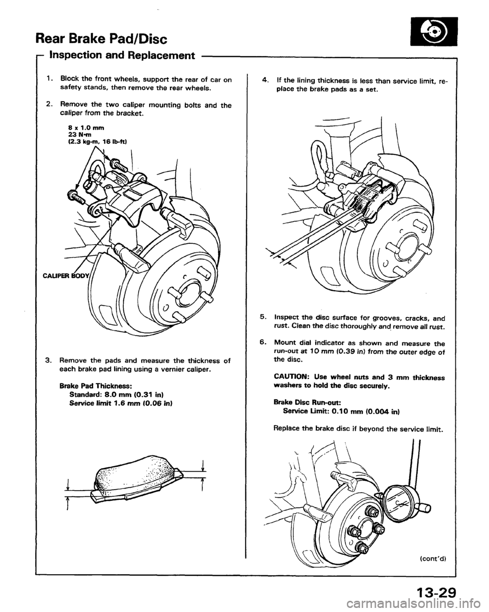 HONDA PRELUDE 1991  Service Repair Manual 