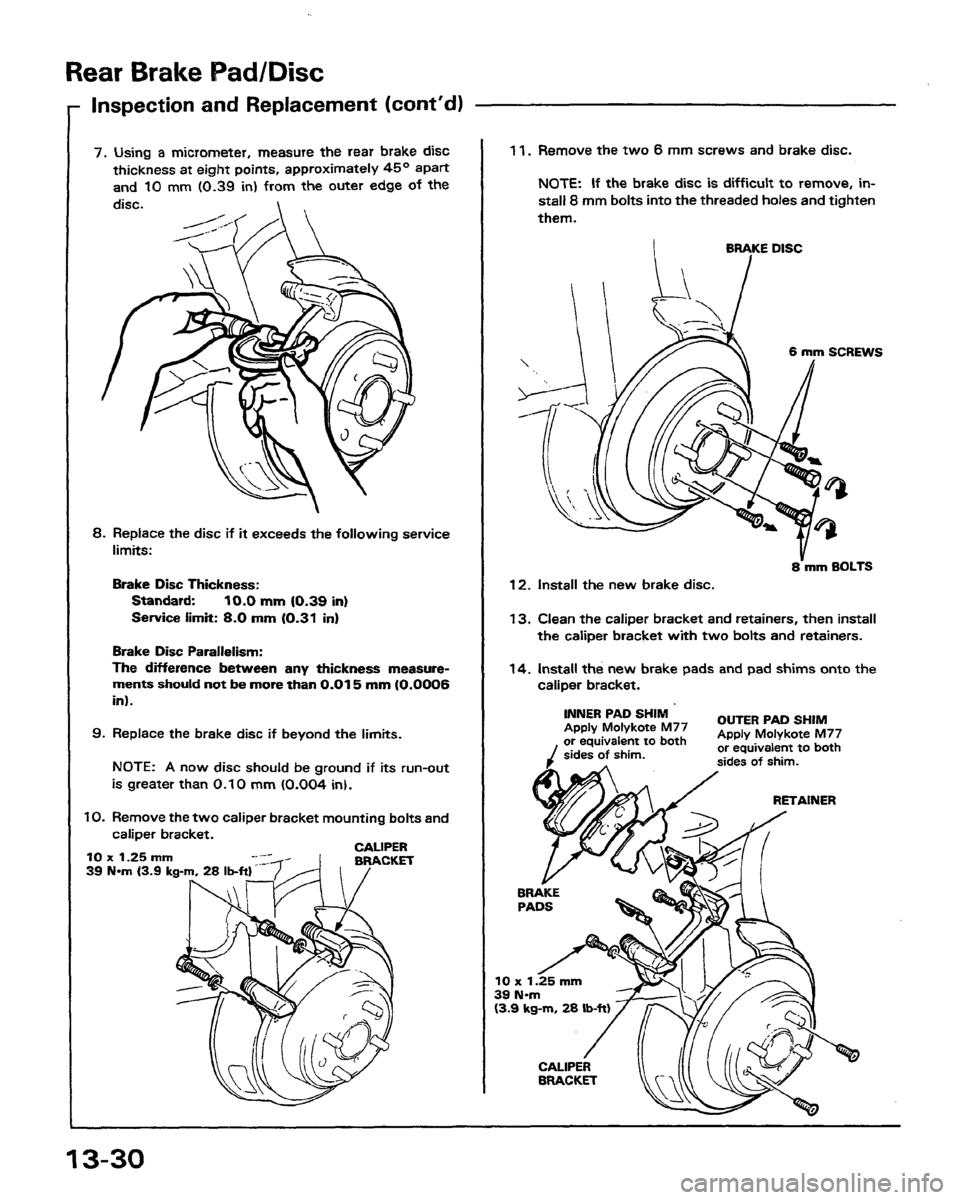 HONDA PRELUDE 1991  Service Repair Manual 