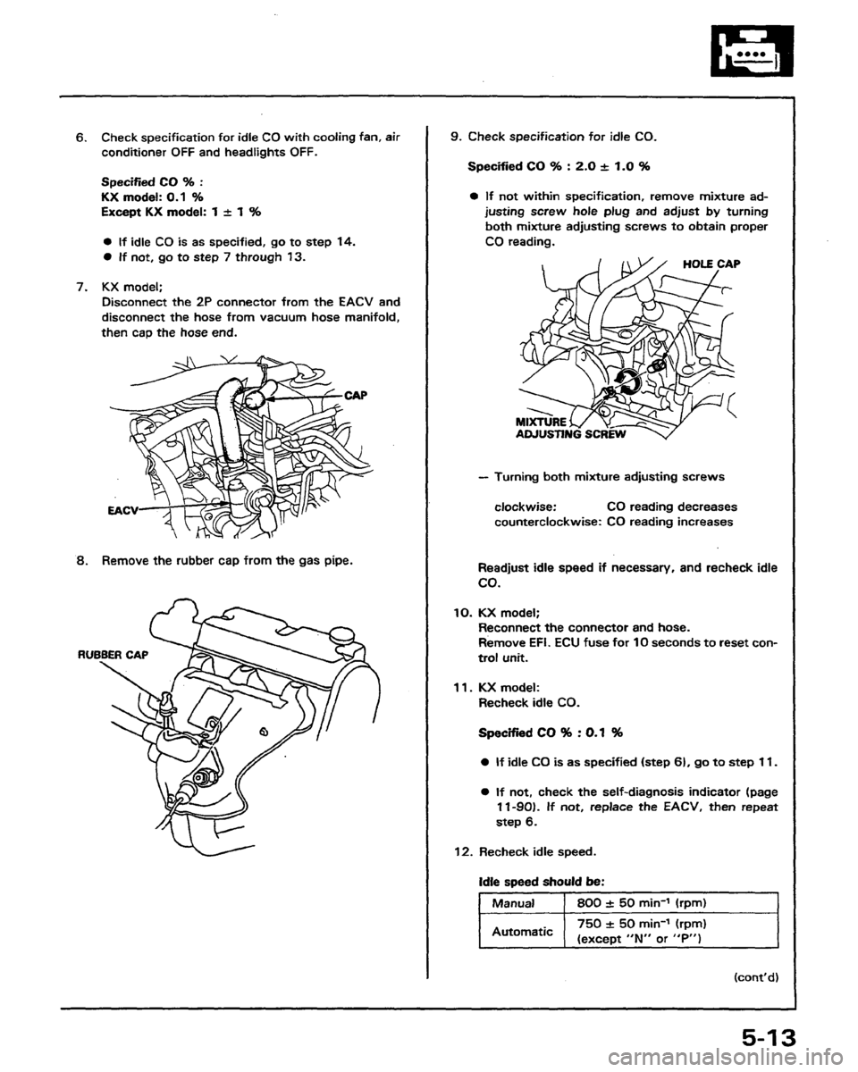 HONDA PRELUDE 1991  Service Repair Manual 