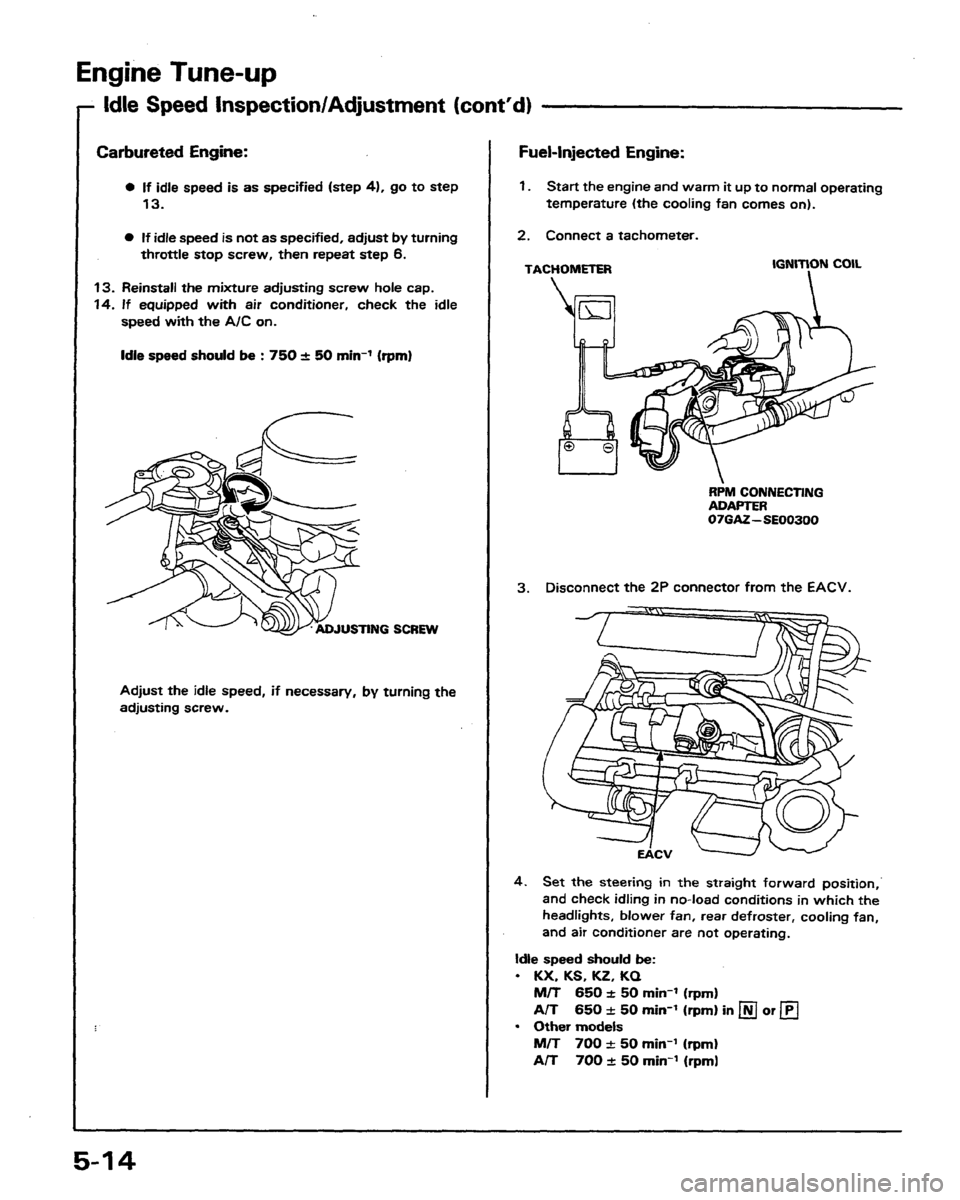 HONDA PRELUDE 1991  Service Repair Manual 