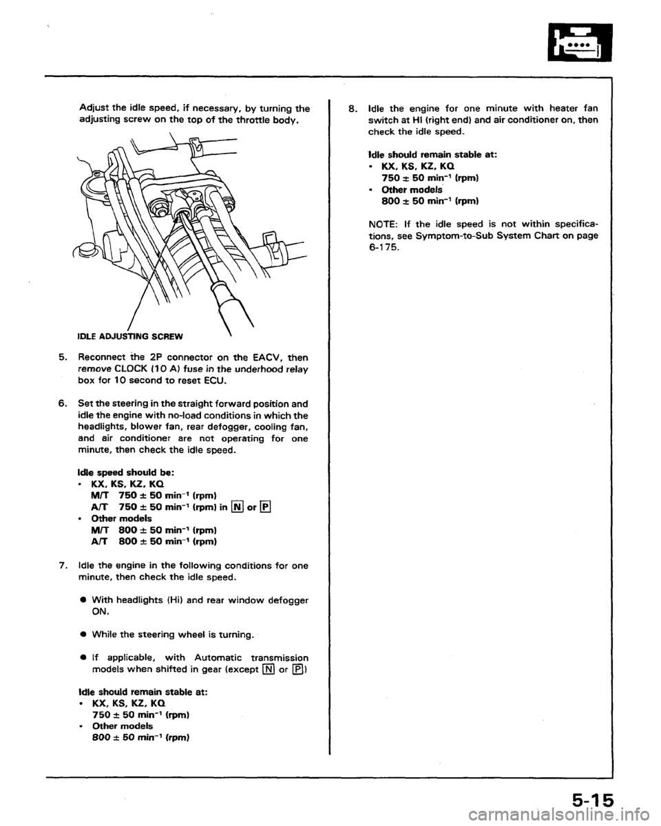 HONDA PRELUDE 1991  Service Repair Manual 