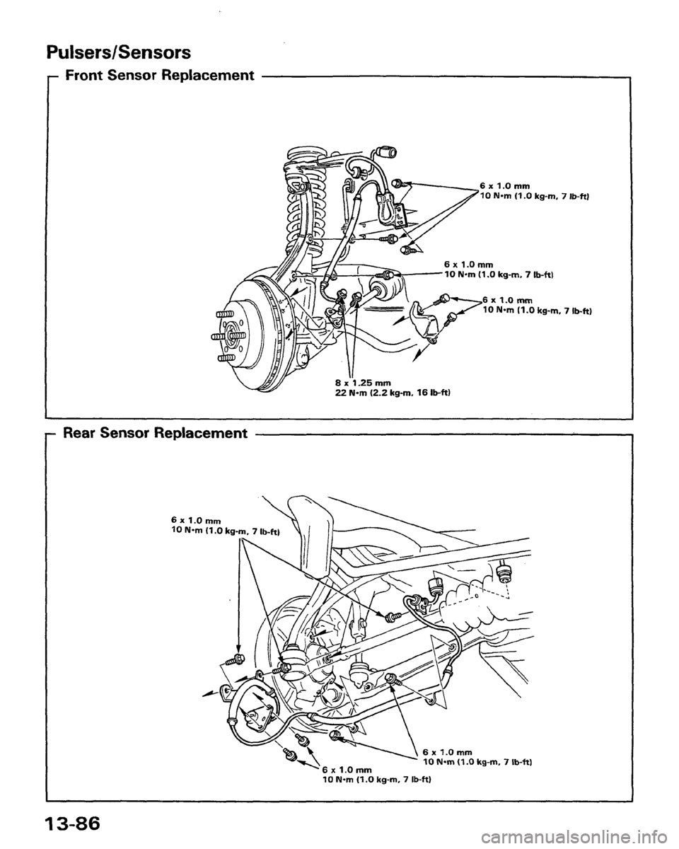 HONDA PRELUDE 1991  Service Repair Manual 