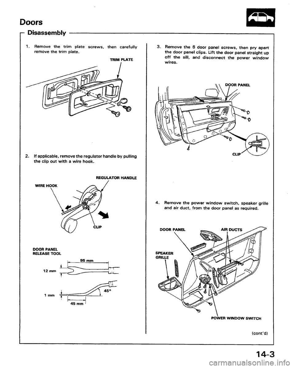 HONDA PRELUDE 1991  Service Repair Manual 