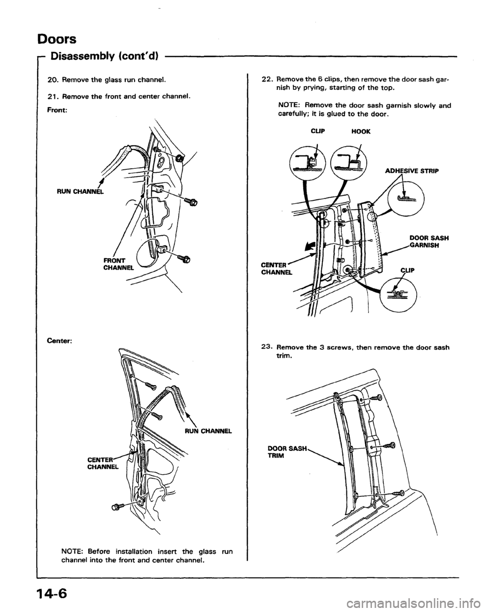 HONDA PRELUDE 1991  Service Repair Manual 