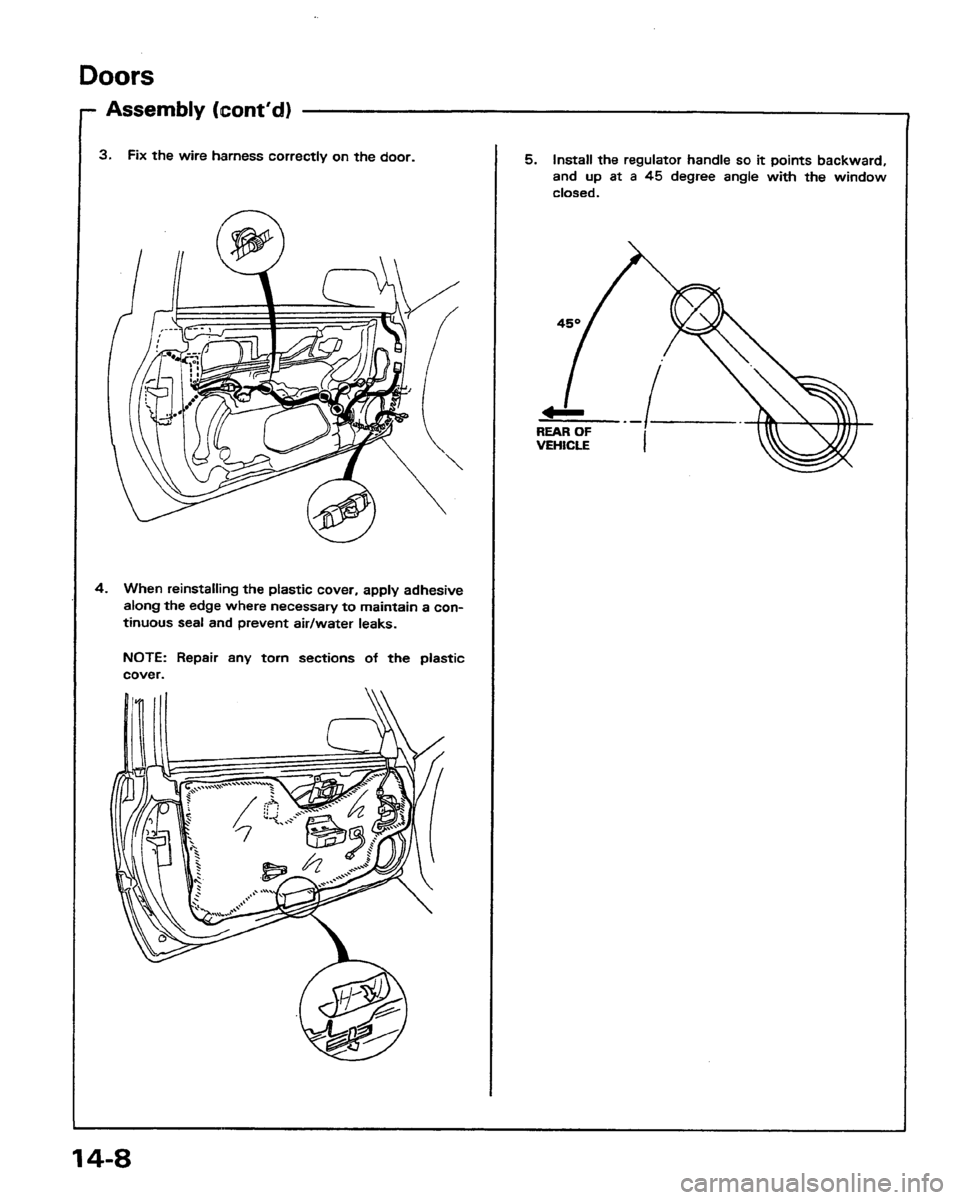 HONDA PRELUDE 1991  Service Repair Manual 
