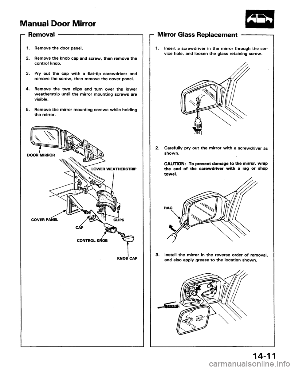 HONDA PRELUDE 1991  Service Repair Manual 