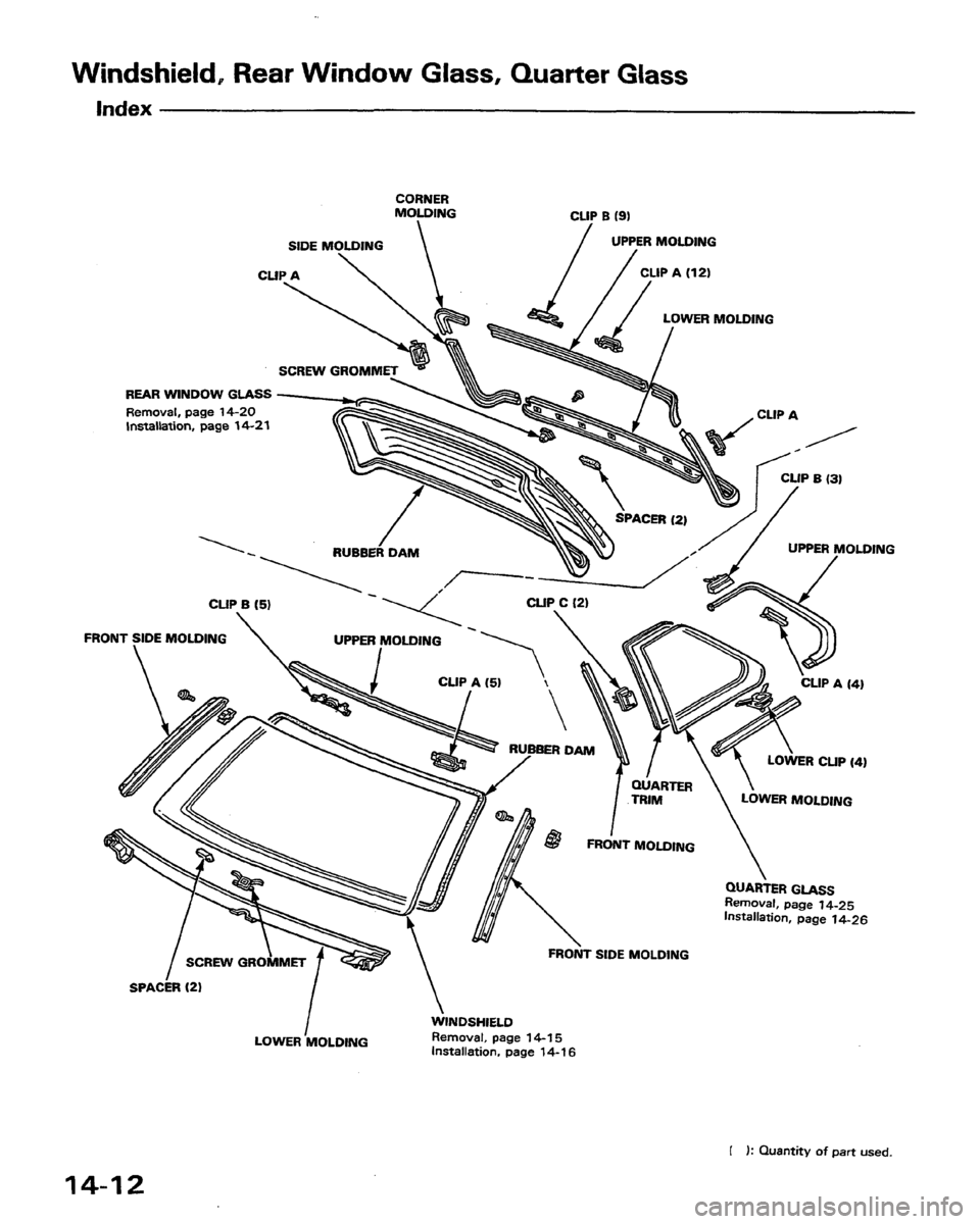HONDA PRELUDE 1991  Service Repair Manual 