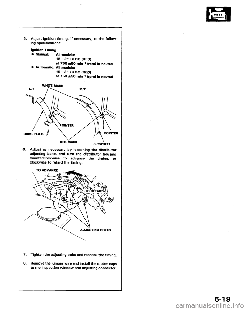HONDA PRELUDE 1991  Service Repair Manual 