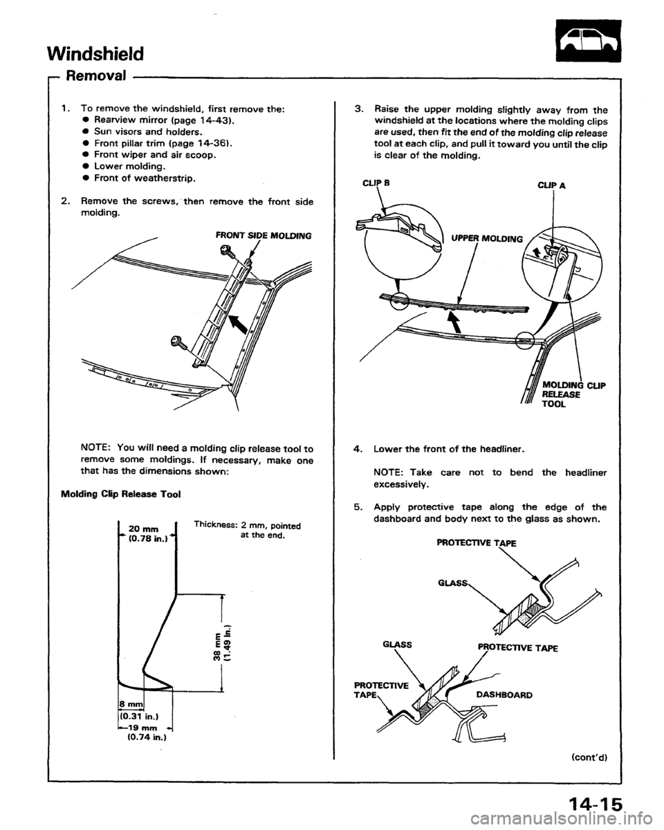 HONDA PRELUDE 1991  Service Repair Manual 