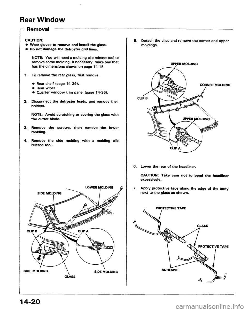 HONDA PRELUDE 1991  Service Repair Manual 