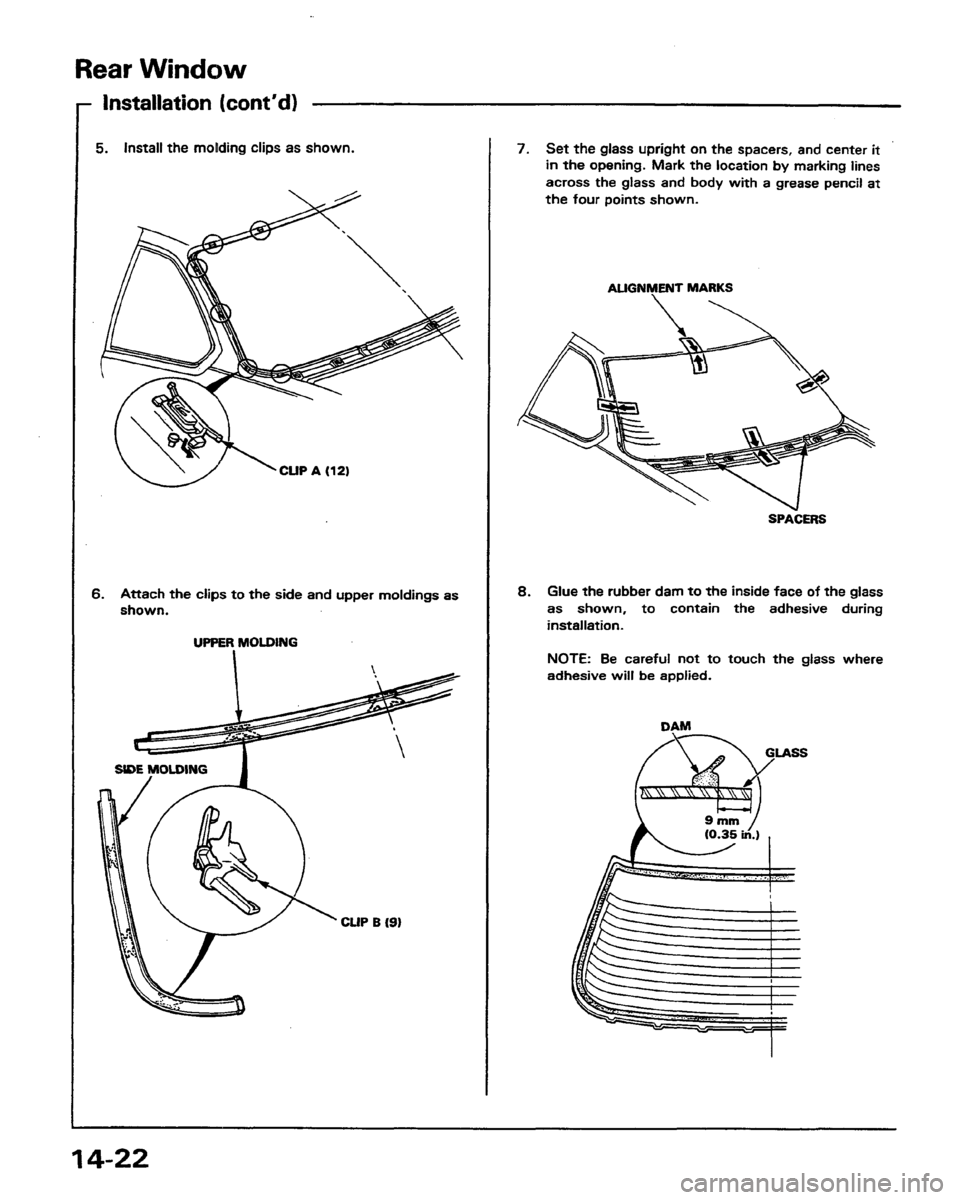 HONDA PRELUDE 1991  Service Repair Manual 