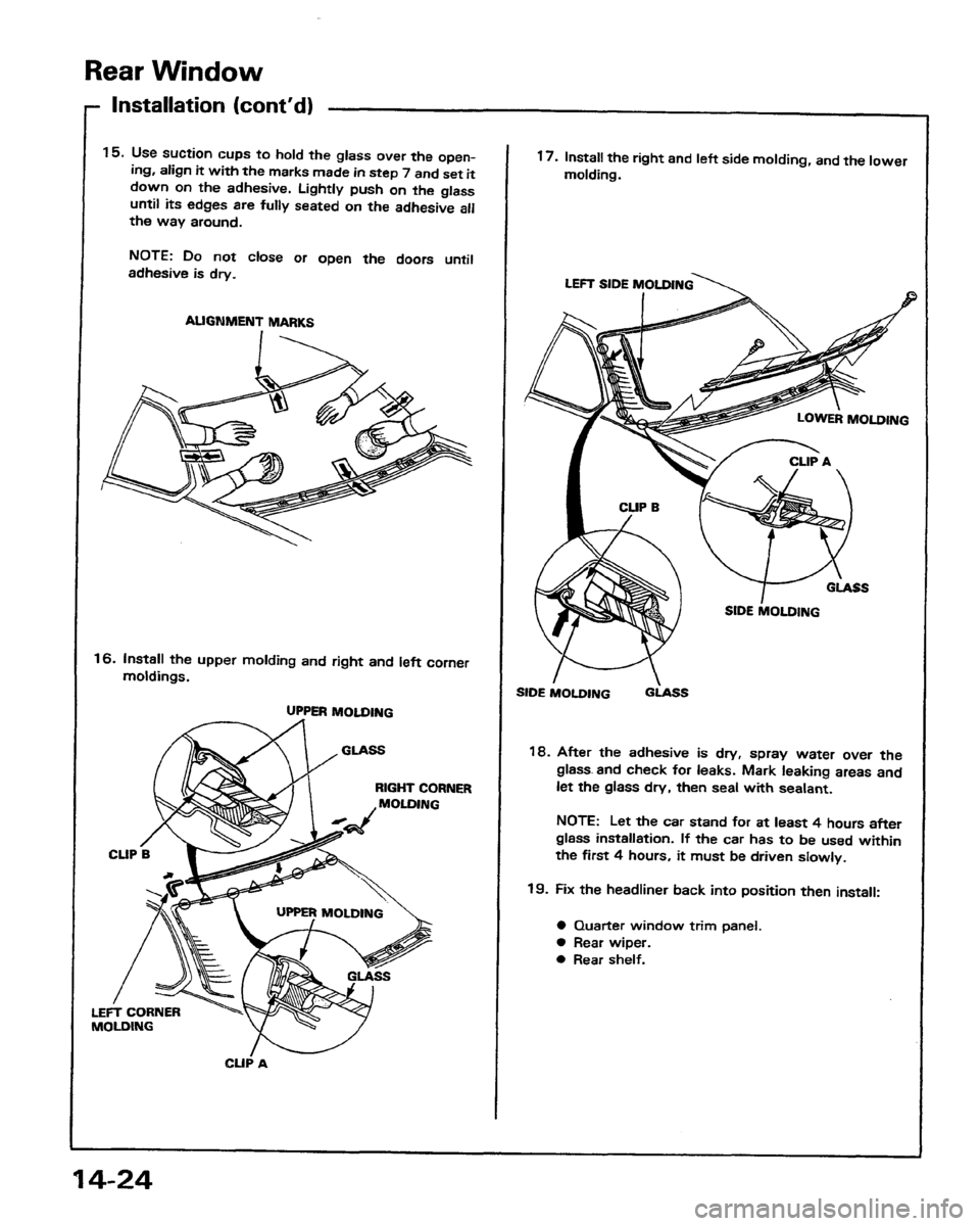 HONDA PRELUDE 1991  Service Repair Manual 