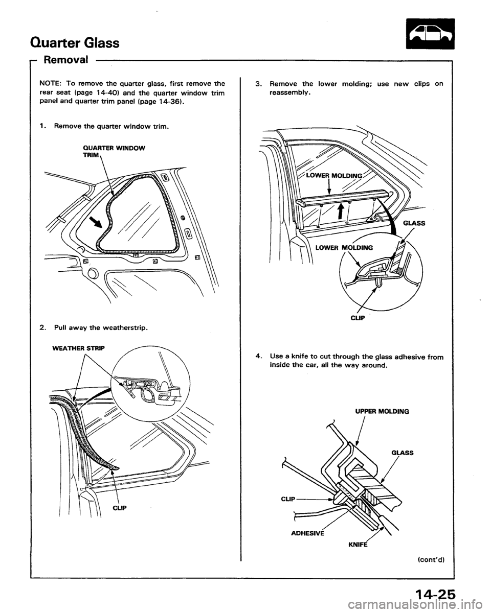 HONDA PRELUDE 1991  Service Repair Manual 