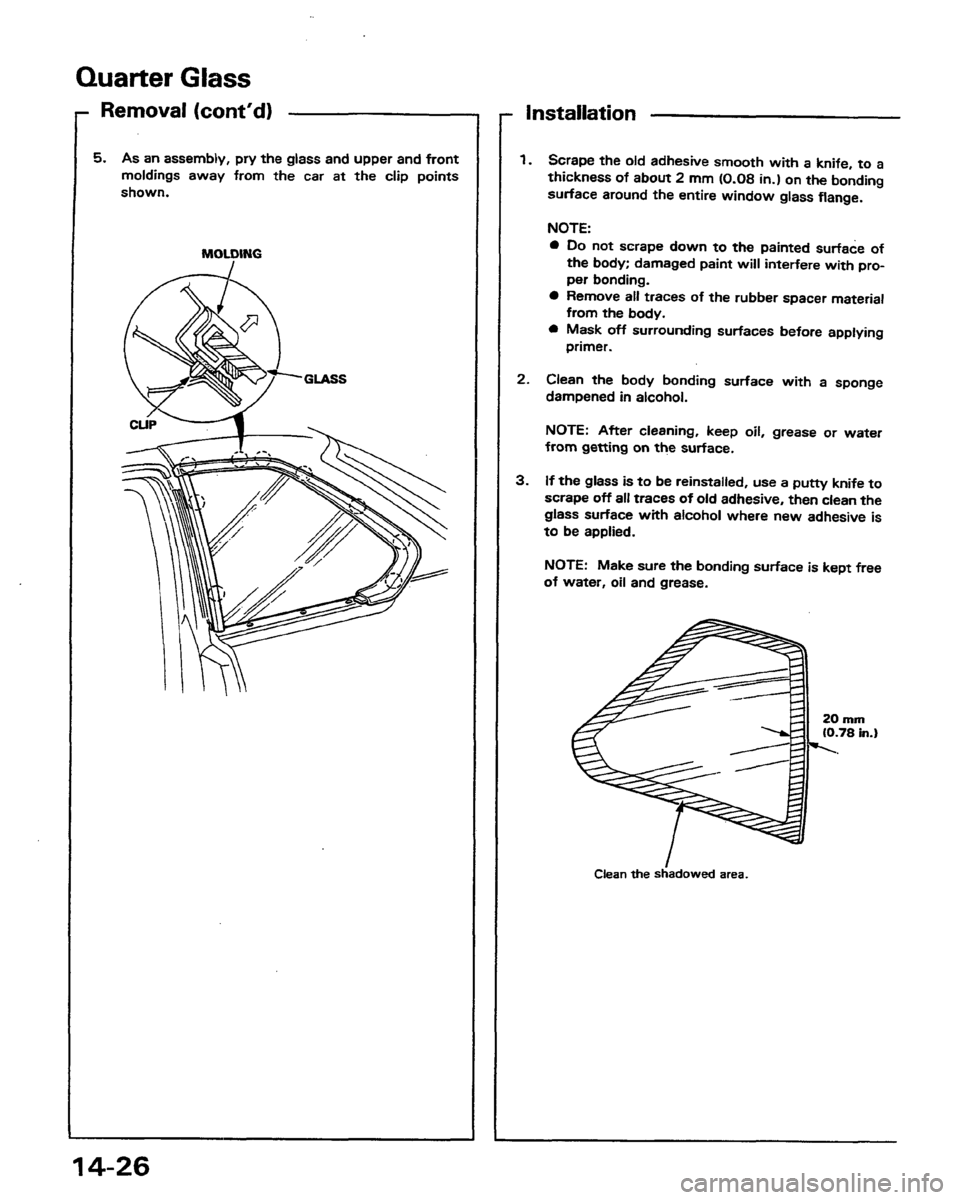 HONDA PRELUDE 1991  Service Repair Manual 