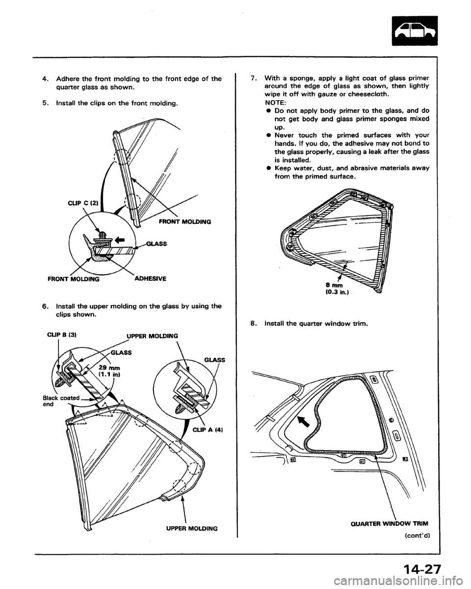 HONDA PRELUDE 1991  Service Repair Manual 