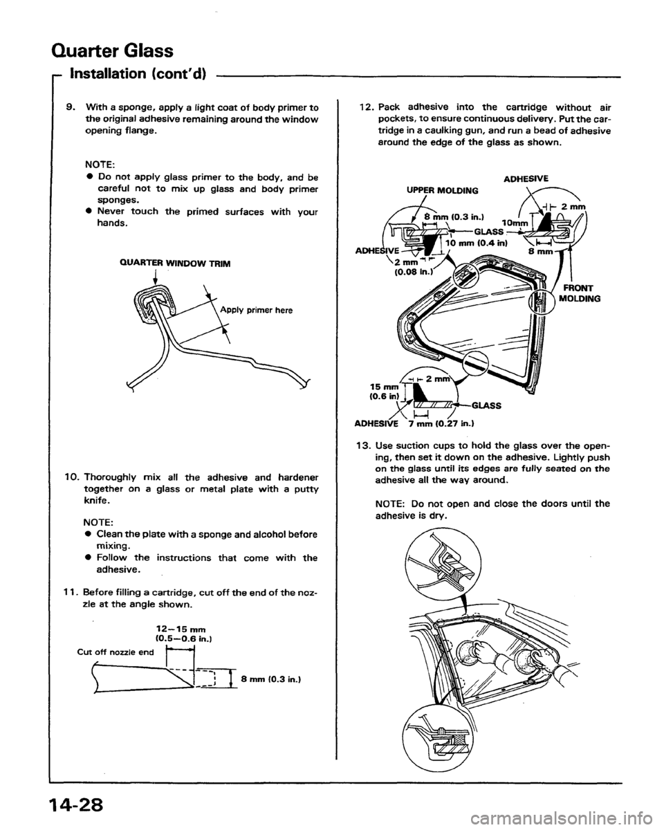 HONDA PRELUDE 1991  Service Repair Manual 