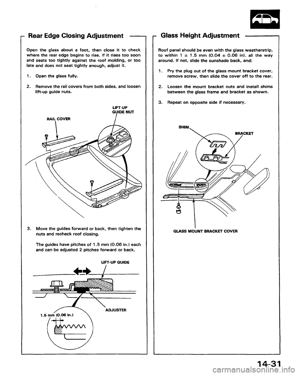 HONDA PRELUDE 1991  Service Repair Manual 