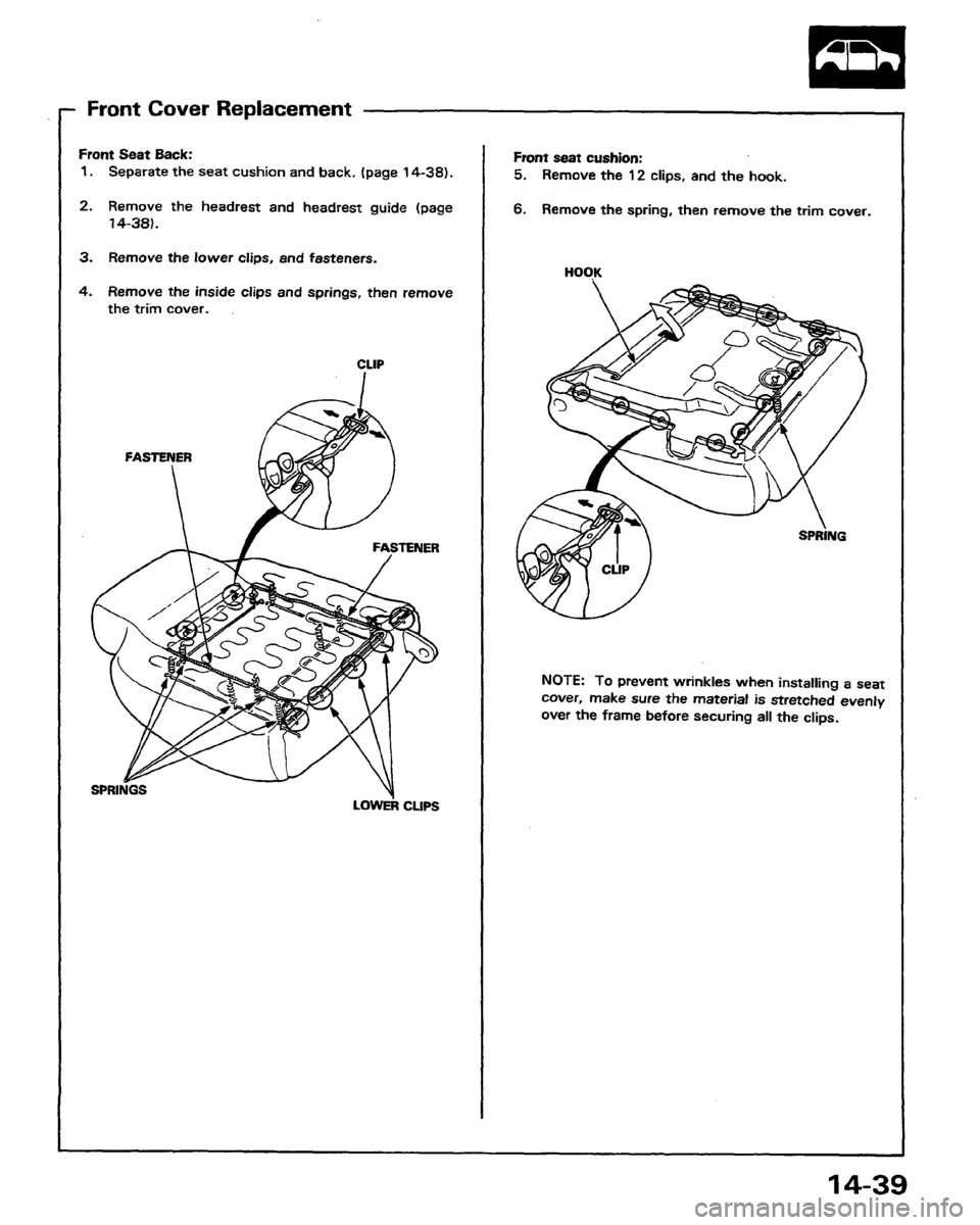 HONDA PRELUDE 1991  Service Repair Manual 