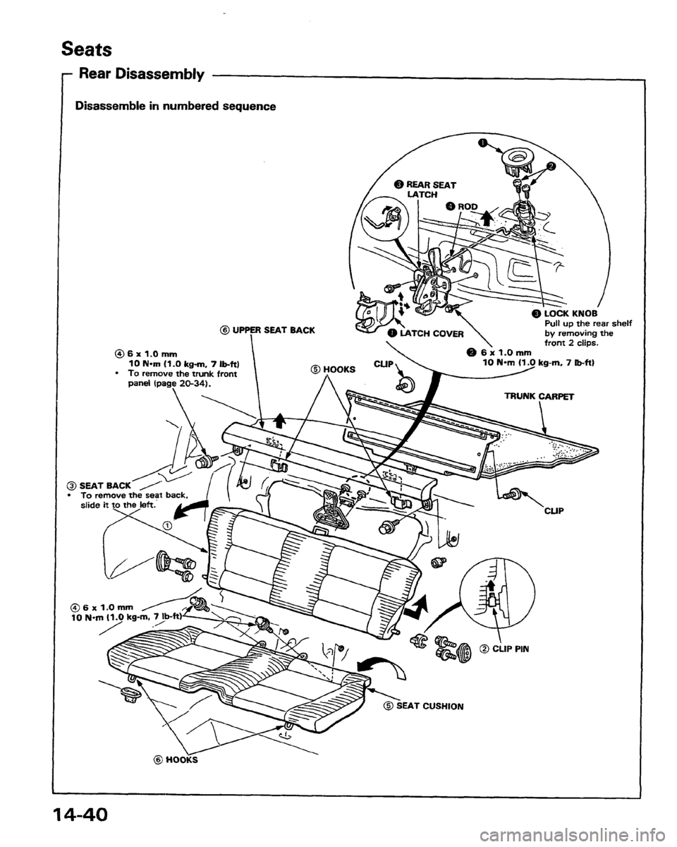 HONDA PRELUDE 1991  Service Repair Manual 
