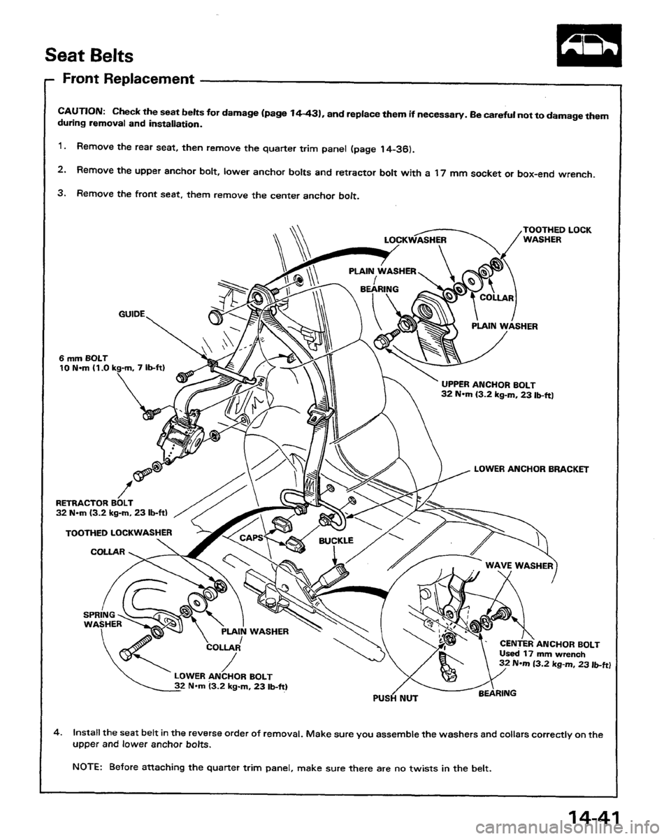 HONDA PRELUDE 1991  Service Repair Manual 