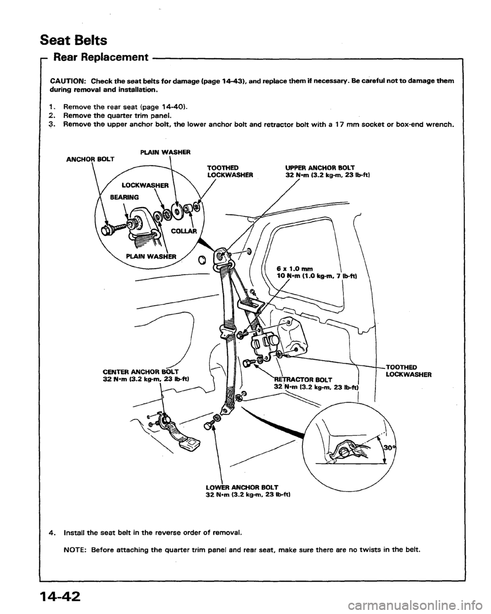 HONDA PRELUDE 1991  Service Repair Manual 