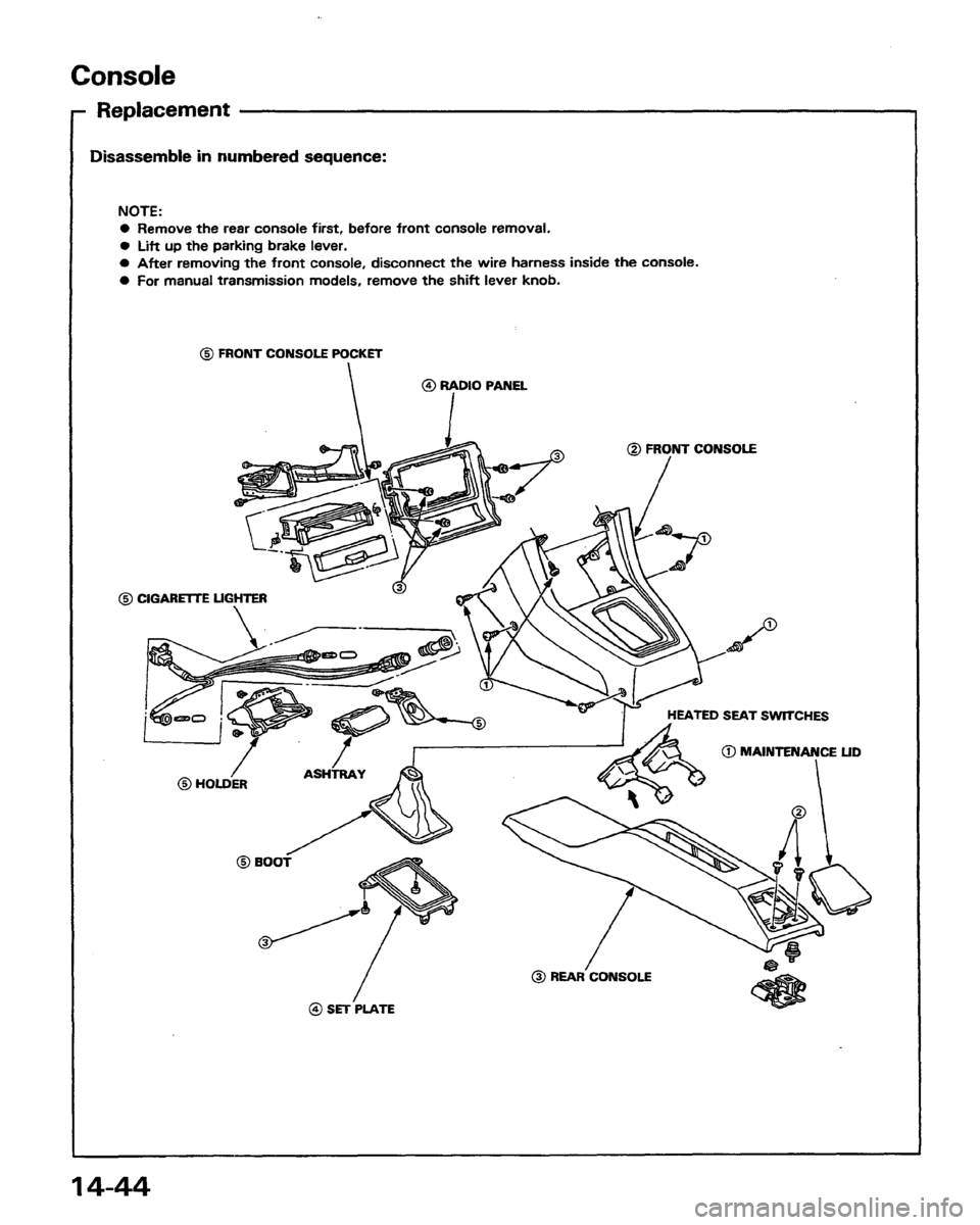 HONDA PRELUDE 1991  Service Repair Manual 